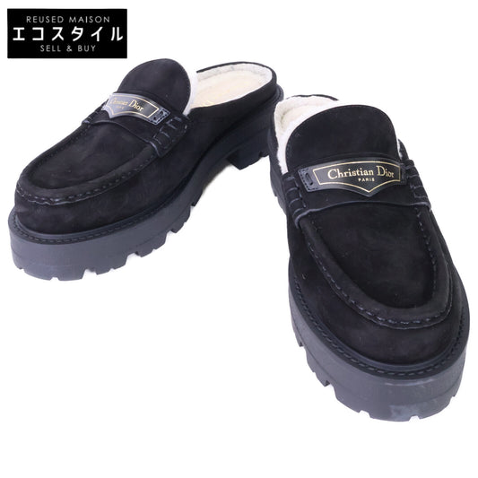 DIOR ディオール 【美品】Dior Boy ムートン ボア ミュール シューズ