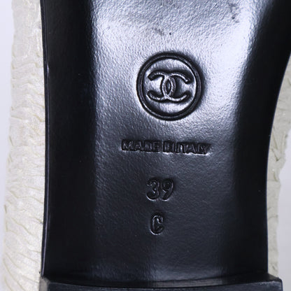 CHANEL シャネル 【新品同様】G26365 ココマーク リボン バレエ シューズ シューズ