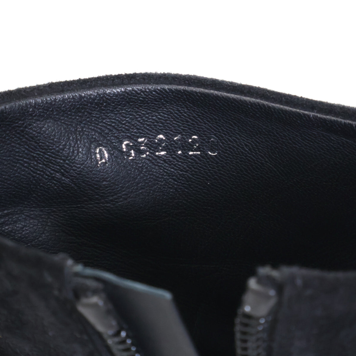 CHANEL [Excellent condition] G32120 Coco Mark suede side-zip ankle boots