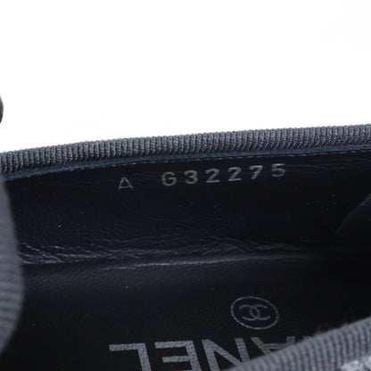 CHANEL シャネル 【美品】G32275 ココマークステッチ チェック柄 ツイード オペラ シューズ シューズ