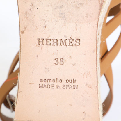 HERMES エルメス 【美品】カタリア ウェッジソール エスパドリーユ サンダル シューズ