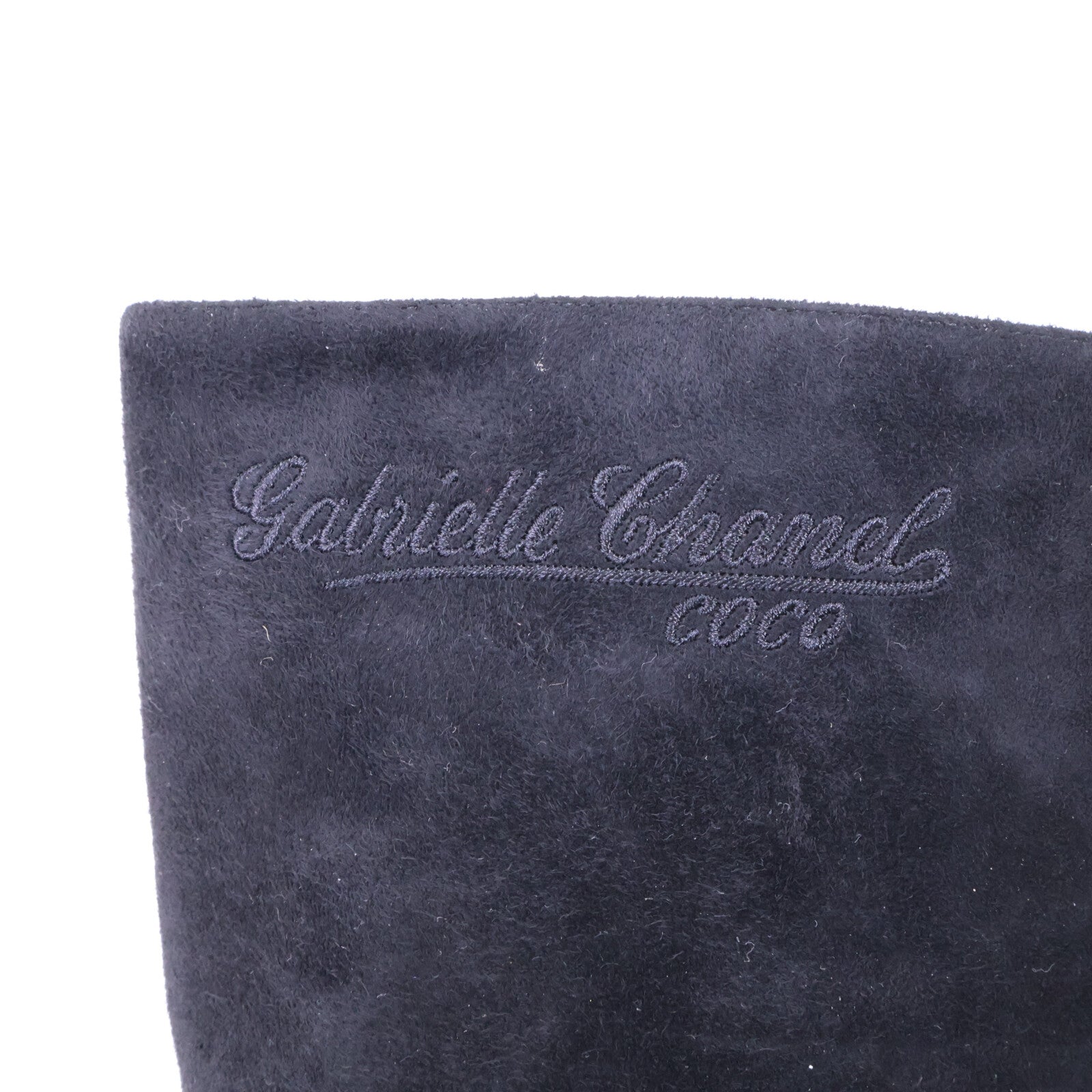 CHANEL シャネル 【美品】G33119 ガブリエルココ ココマーク刺繍 スエード サテン ポインテッドトゥ ブーツ シューズ