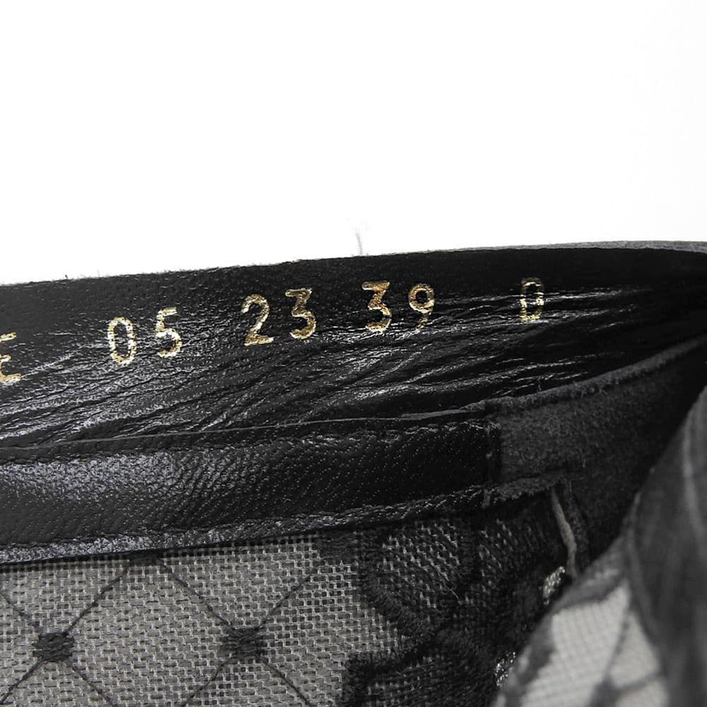 DIOR Fine Condition Lace-Embroidered Back-Zip Lace-Up Boots Shoes Women's Black 39 NAUGHTILY-D Shoes