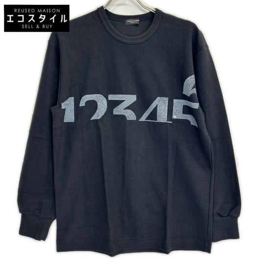 COMMEdesGARCONS HOMME PLUS コムデギャルソンオムプリュス 95AW スリープ期 PT-040480 ブラック 顔料プリント ロングスリーブカットソー トップス