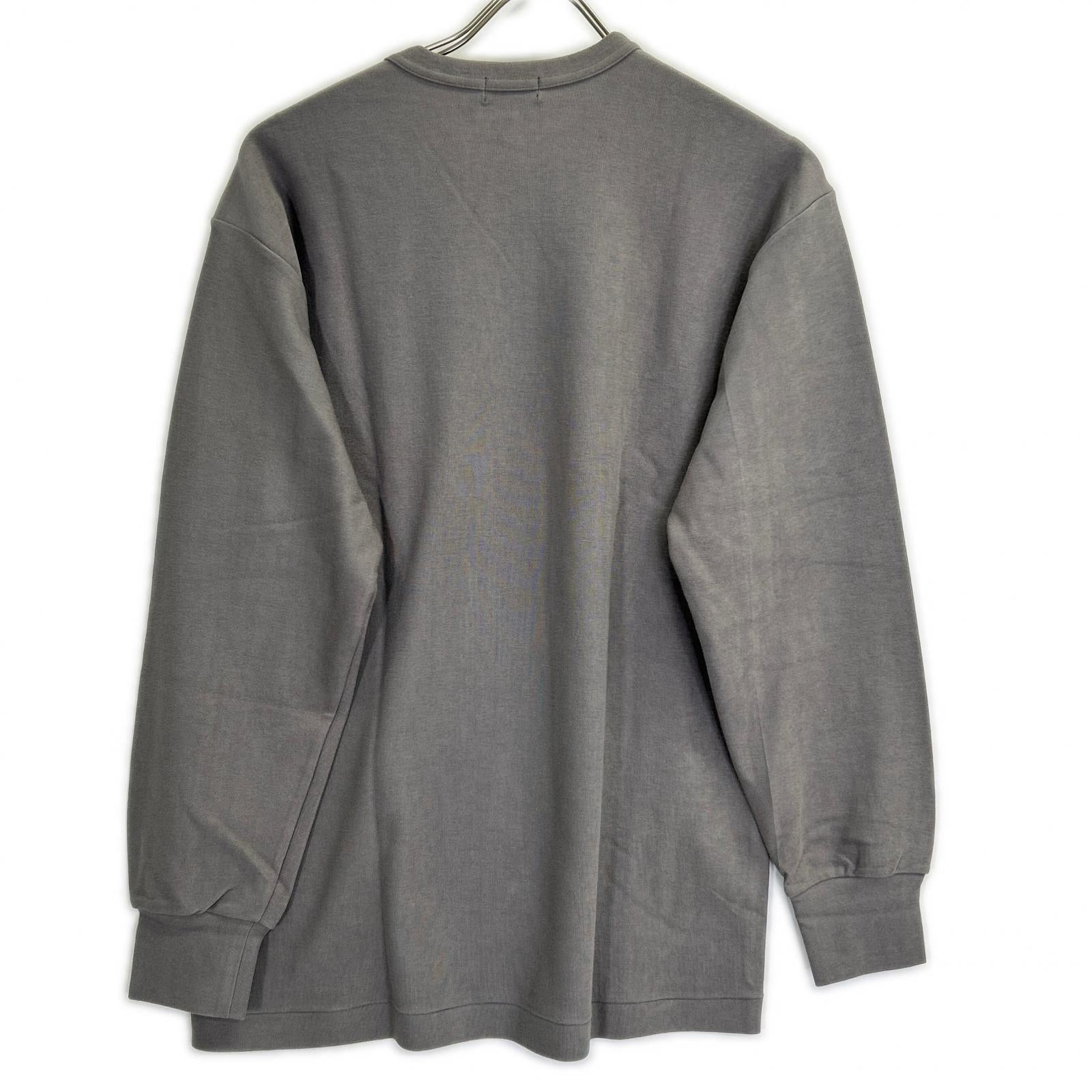 COMMEdesGARCONS HOMME PLUS コムデギャルソンオムプリュス 95AW スリープ期 PT-040480 グレー 顔料プリント ロングスリーブカットソー トップス