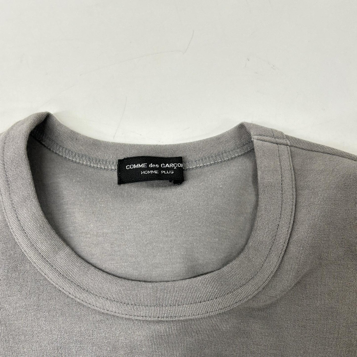 COMMEdesGARCONS HOMME PLUS コムデギャルソンオムプリュス 95AW スリープ期 PT-040480 グレー 顔料プリント ロングスリーブカットソー トップス