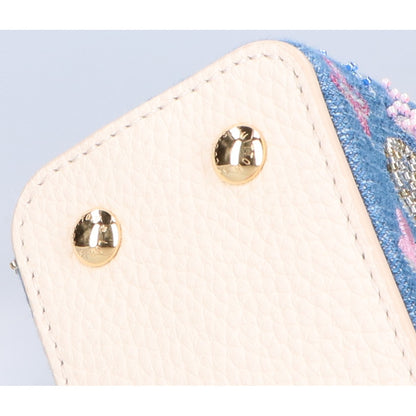 LOUIS VUITTON ルイヴィトン 美品 M12947 25SS モノグラムデニム ビーズ刺繍 カプシーヌMINI 2WAY チェーンショルダーバッグ ハンドバッグ