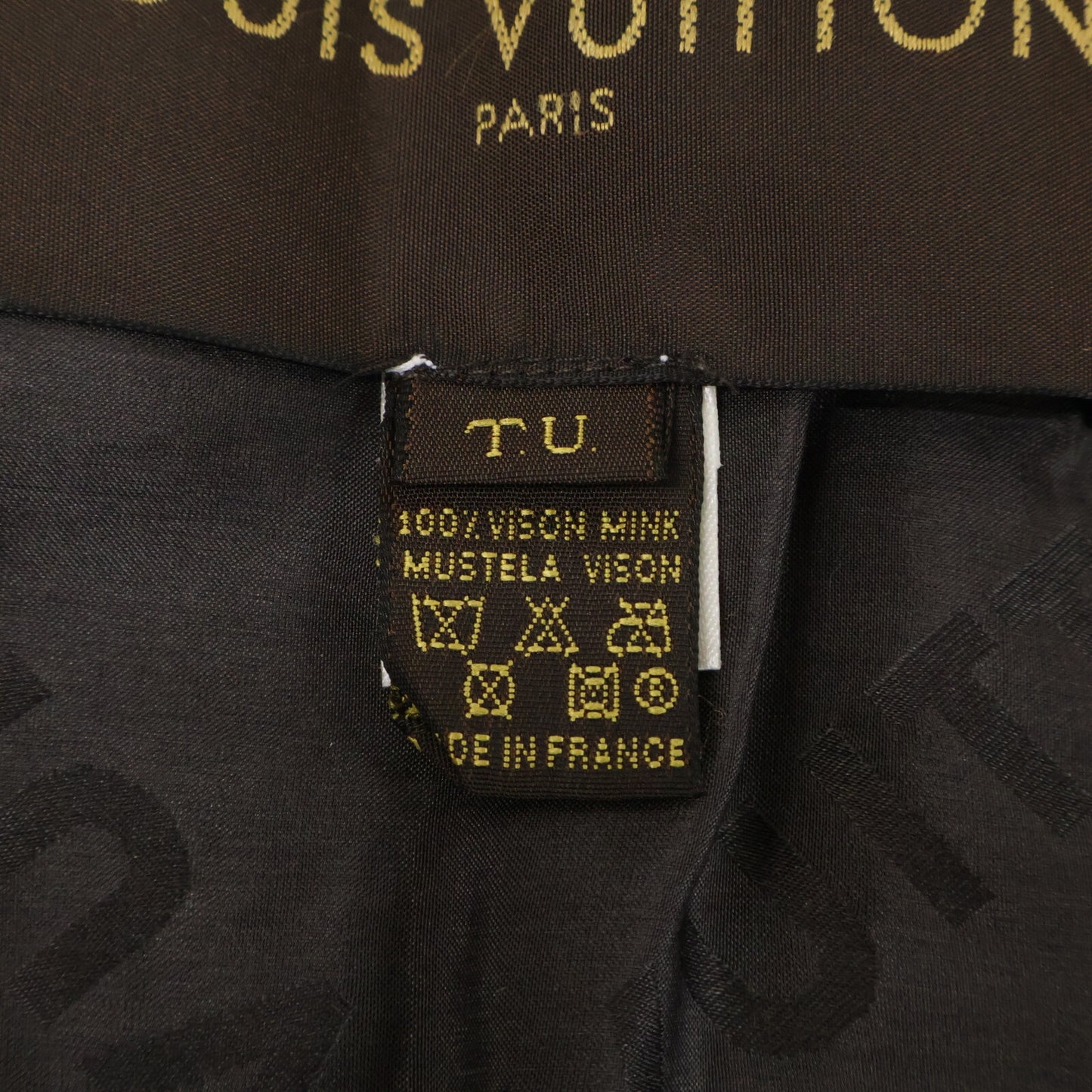 LOUIS VUITTON ルイヴィトン 美品 国内正規 モノグラム ミンクファー マフラー ストール