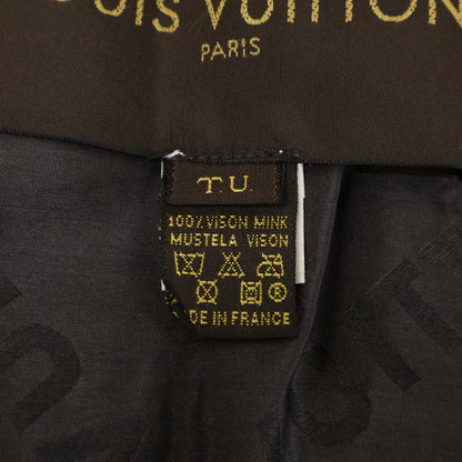 LOUIS VUITTON ルイヴィトン 美品 国内正規 モノグラム ミンクファー マフラー ストール