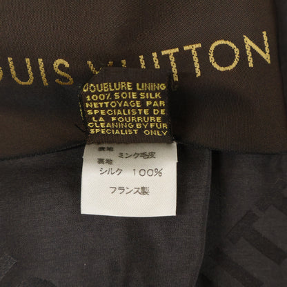 LOUIS VUITTON ルイヴィトン 美品 国内正規 モノグラム ミンクファー マフラー ストール