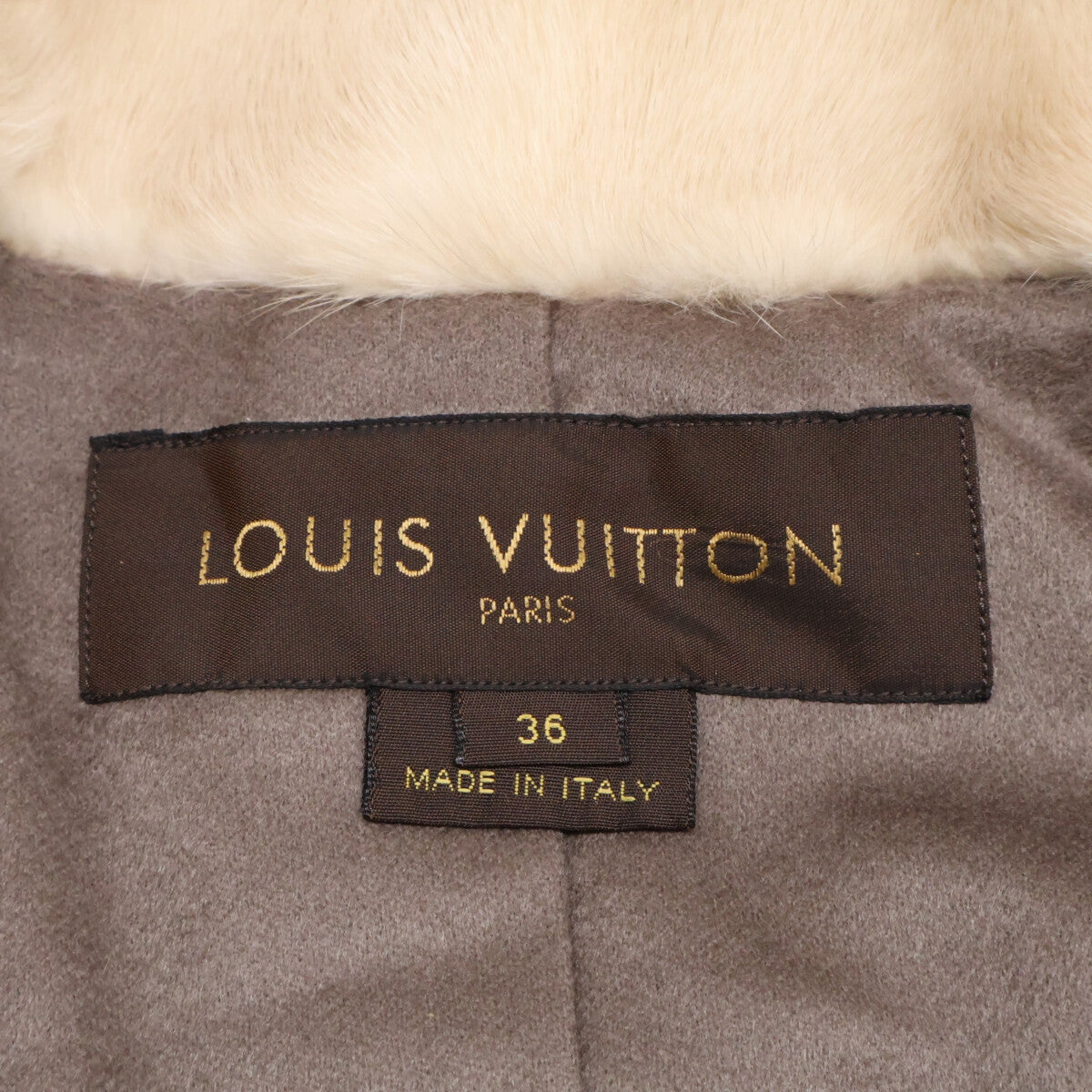 LOUIS VUITTON ルイヴィトン 【美品/国内正規】RW082B WNL C05KNR ミンクファー ポンチョ ジャケット