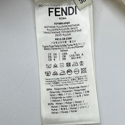 FENDI フェンディ ×フィラ 18年製 FZY688 ロゴ ニットセーター トップス