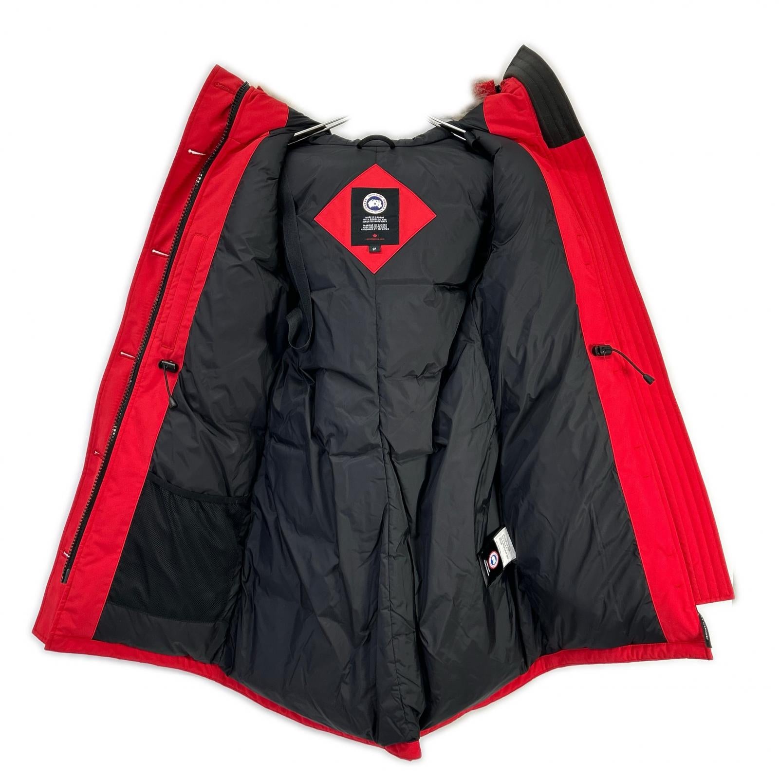 CANADA GOOSE カナダグース 2580L レッド ROSSCLAIR PARKA コート