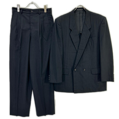 COMMEdesGARCONS HOMME コムデギャルソンオム AD1989 田中オム HS-02001M ブラックシャドウストライプ ダブルスーツ スーツ セットアップ
