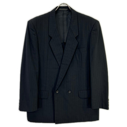 COMMEdesGARCONS HOMME コムデギャルソンオム AD1989 田中オム HS-02001M ブラックシャドウストライプ ダブルスーツ スーツ セットアップ
