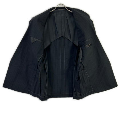 COMMEdesGARCONS HOMME コムデギャルソンオム AD1989 田中オム HS-02001M ブラックシャドウストライプ ダブルスーツ スーツ セットアップ