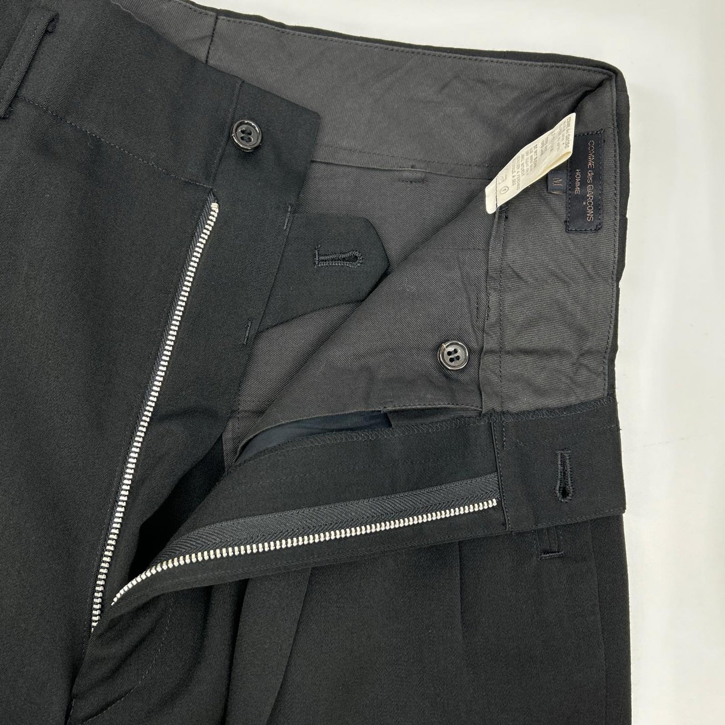 COMMEdesGARCONS HOMME コムデギャルソンオム AD1989 田中オム HJ-05017S ブラック ピークドラペル ダブルスーツ スーツ セットアップ