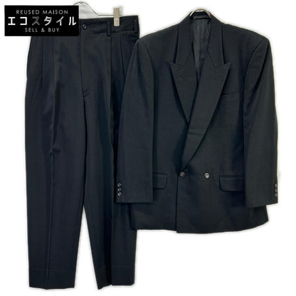 COMMEdesGARCONS HOMME コムデギャルソンオム AD1989 田中オム HJ-05017S ブラック ピークドラペル ダブルスーツ スーツ セットアップ