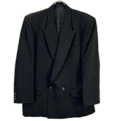 COMMEdesGARCONS HOMME コムデギャルソンオム AD1989 田中オム HJ-05017S ブラック ピークドラペル ダブルスーツ スーツ セットアップ