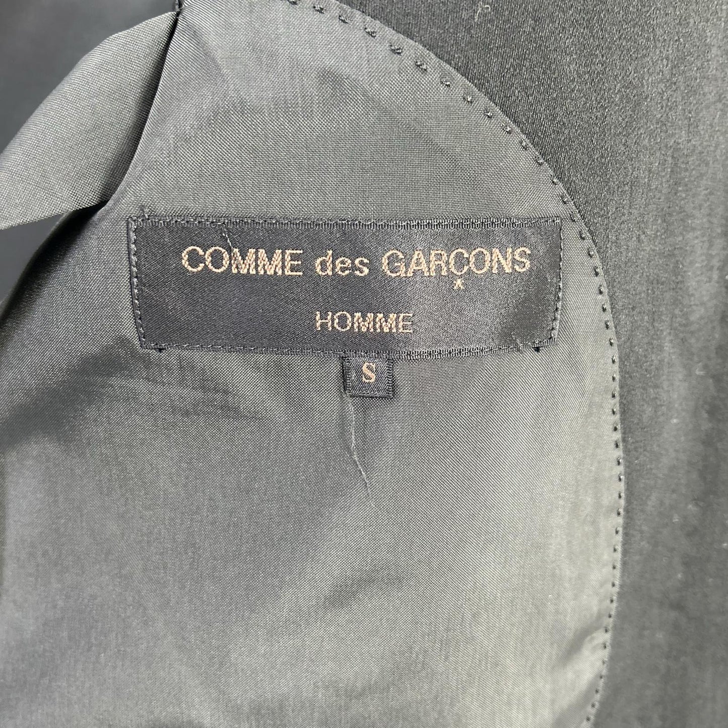 COMMEdesGARCONS HOMME コムデギャルソンオム AD1989 田中オム HJ-05017S ブラック ピークドラペル ダブルスーツ スーツ セットアップ