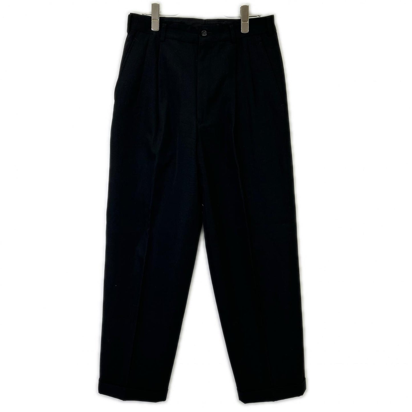 COMMEdesGARCONS HOMME コムデギャルソンオム 90s 田中オム HP-08042S ブラック 2タック ワイドトラウザー ボトムス