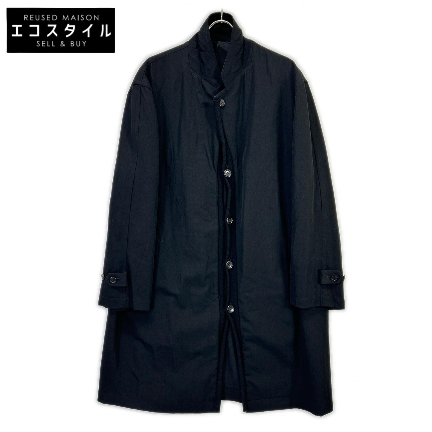 COMMEdesGARCONS HOMME コムデギャルソンオム 90s 田中オム AD1996　HC-040010 ブラック シングルオーバーコート コート