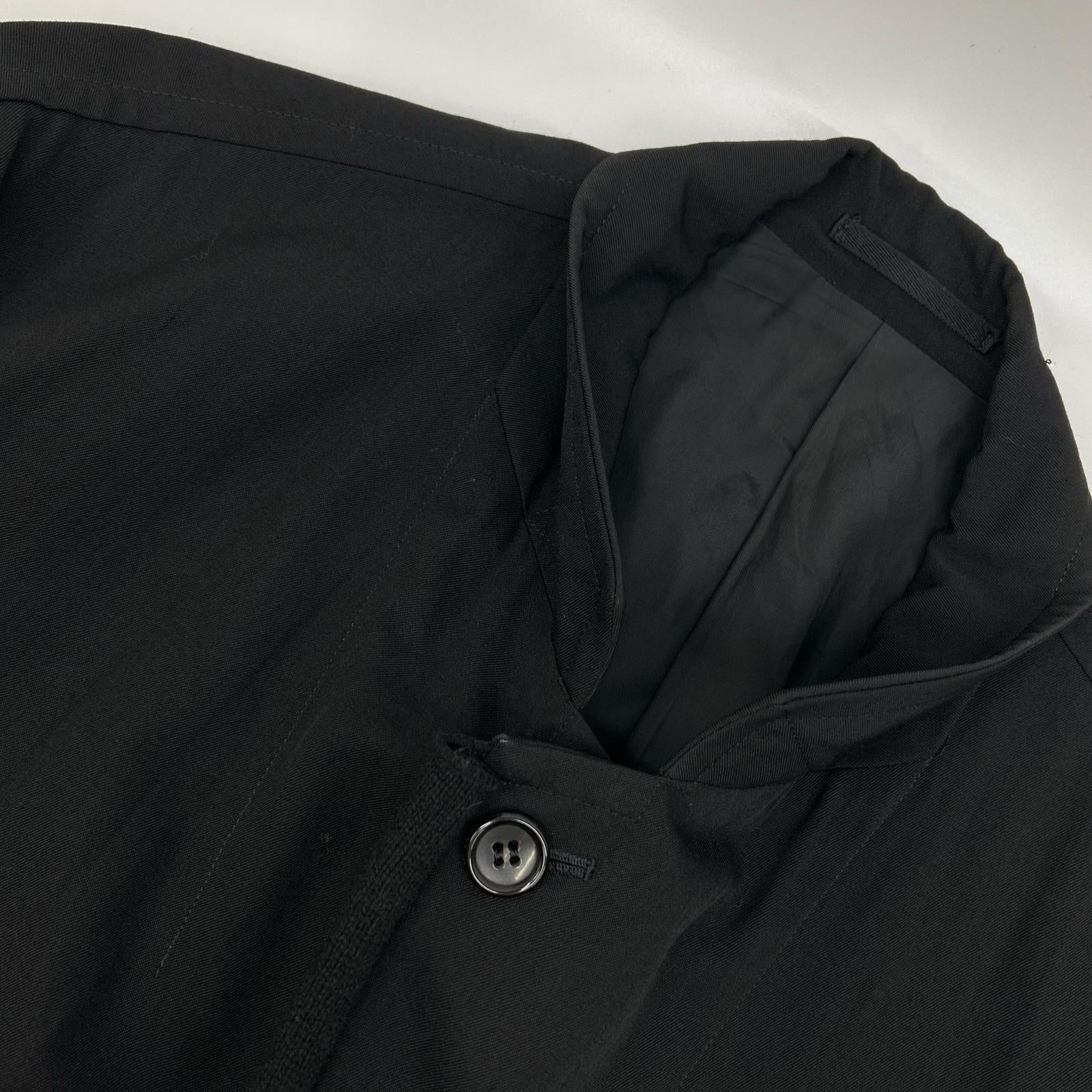 COMMEdesGARCONS HOMME コムデギャルソンオム 90s 田中オム AD1996　HC-040010 ブラック シングルオーバーコート コート