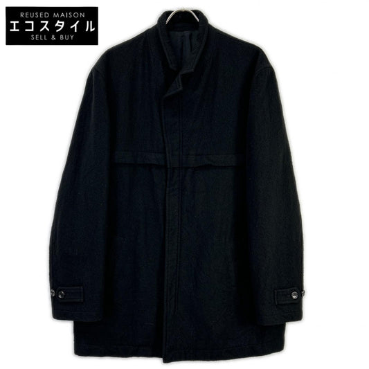 COMMEdesGARCONS HOMME コムデギャルソンオム 90s 田中オム HJ-070780 ブラック 圧縮ウール ジップ コート コート
