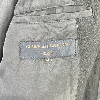 COMMEdesGARCONS HOMME コムデギャルソンオム 90s 田中オム HJ-070780 ブラック 圧縮ウール ジップ コート コート