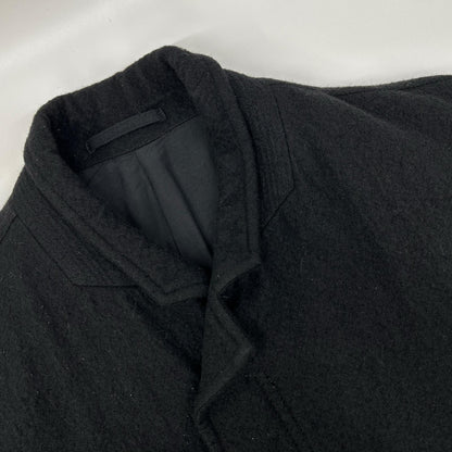 COMMEdesGARCONS HOMME コムデギャルソンオム 90s 田中オム HJ-070780 ブラック 圧縮ウール ジップ コート コート