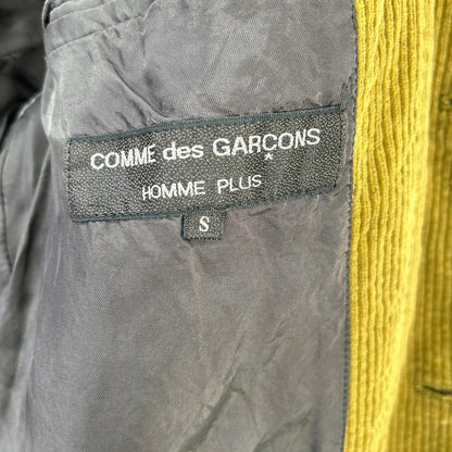 COMMEdesGARCONS HOMME PLUS コムデギャルソンオムプリュス 1994AW　縮絨期 PJ-04003S コーデュロイ ウール 異素材ミックス ピークドラペルジャケット コート