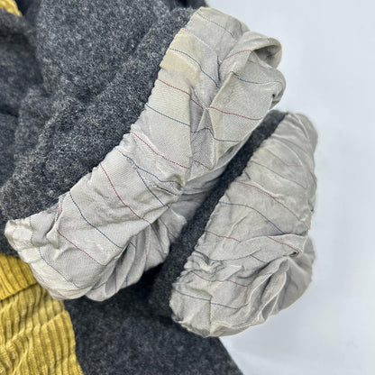 COMMEdesGARCONS HOMME PLUS コムデギャルソンオムプリュス 1994AW　縮絨期 PJ-04003S コーデュロイ ウール 異素材ミックス ピークドラペルジャケット コート