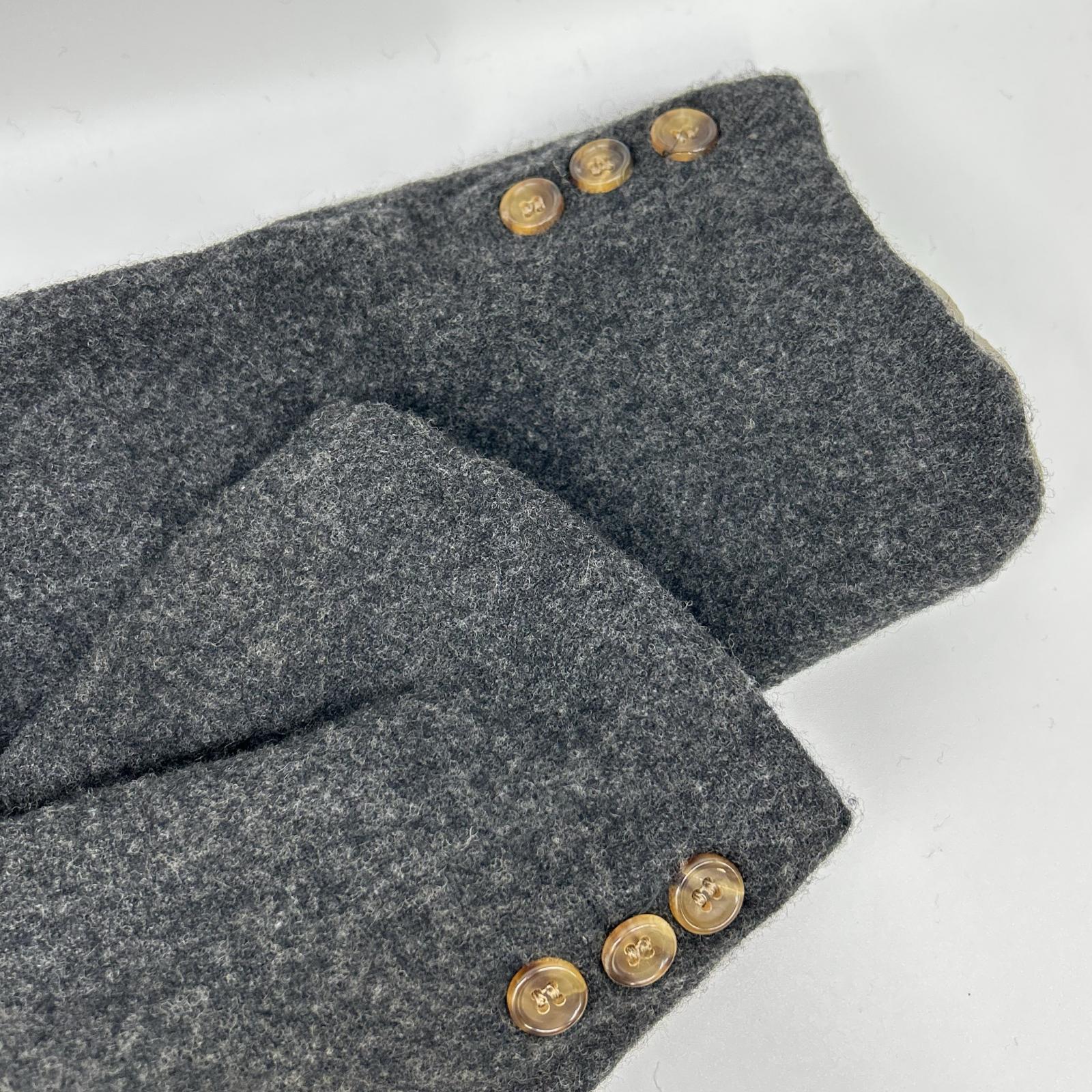 COMMEdesGARCONS HOMME PLUS コムデギャルソンオムプリュス 90s PJ-04003S コーデュロイ ウール 異素材ミックス ピークドラペルジャケット コート