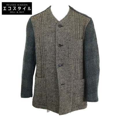 COMMEdesGARCONS HOMME PLUS コムデギャルソンオムプリュス 90s PJ-04037S カラーブロック ツイード ノーカラージャケット ジャケット