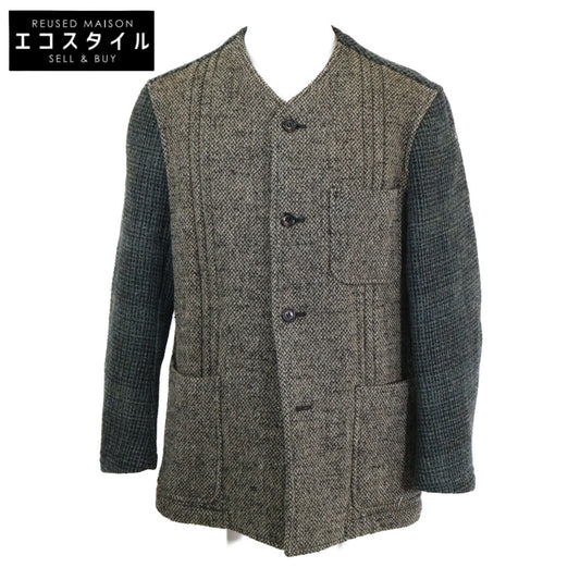 COMMEdesGARCONS HOMME PLUS コムデギャルソンオムプリュス 90s PJ-04037S カラーブロック ツイード ノーカラージャケット ジャケット