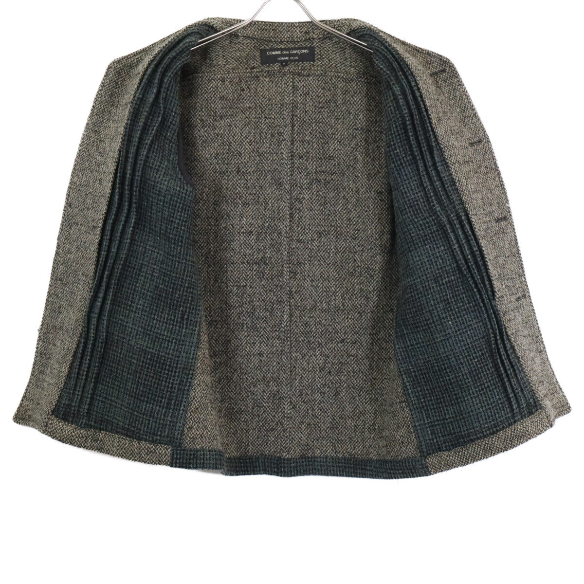 COMMEdesGARCONS HOMME PLUS コムデギャルソンオムプリュス 90s PJ-04037S カラーブロック ツイード ノーカラージャケット ジャケット