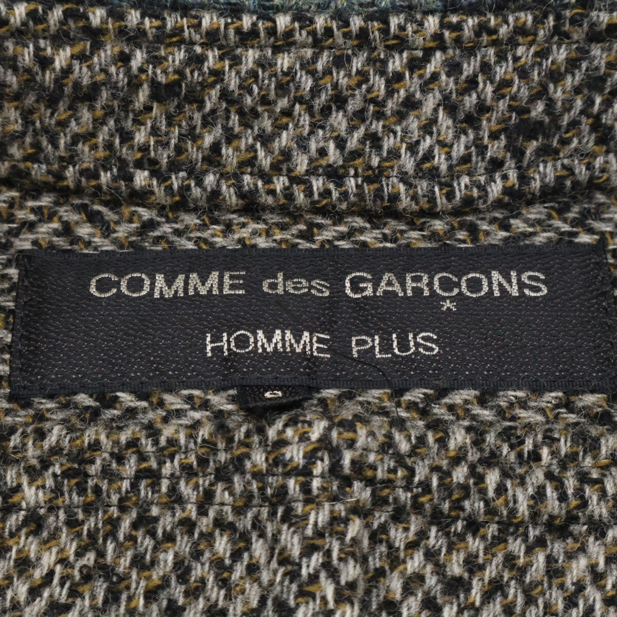 COMMEdesGARCONS HOMME PLUS コムデギャルソンオムプリュス 90s PJ-04037S カラーブロック ツイード ノーカラージャケット ジャケット