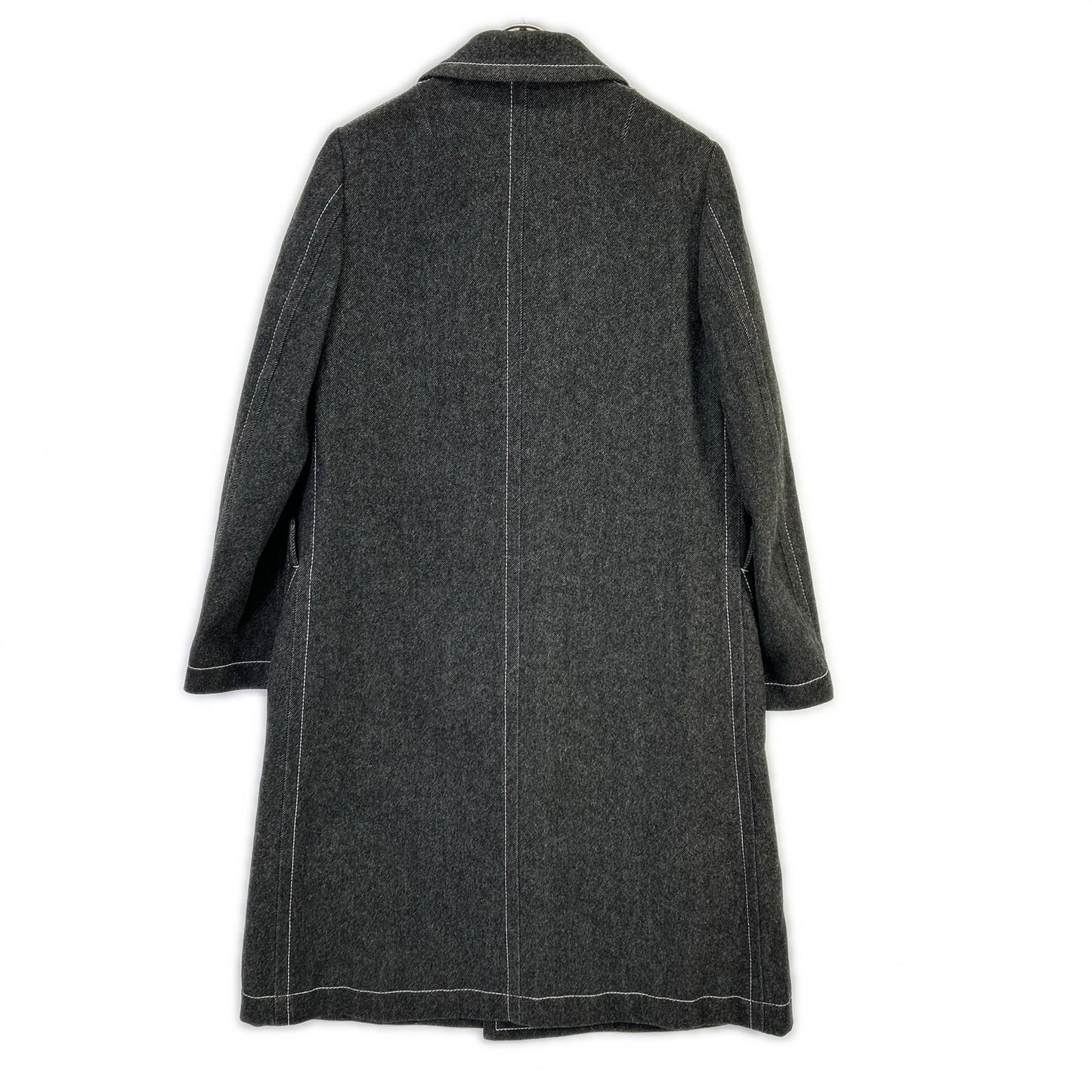 tricotCOMMEdesGARCONS トリココムデギャルソン 00s TL-C013 インナーブロックパターン ラウンドカラー コート コート