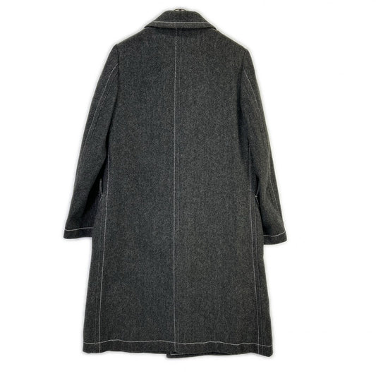 tricotCOMMEdesGARCONS トリココムデギャルソン 00s TL-C013 インナーブロックパターン ラウンドカラー コート コート