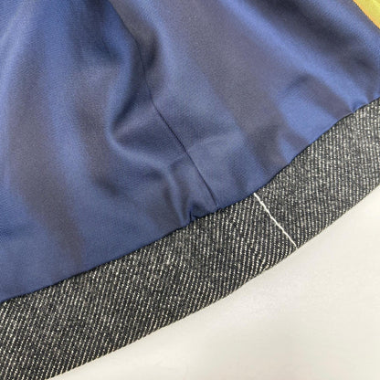 tricotCOMMEdesGARCONS トリココムデギャルソン 00s TL-C013 インナーブロックパターン ラウンドカラー コート コート