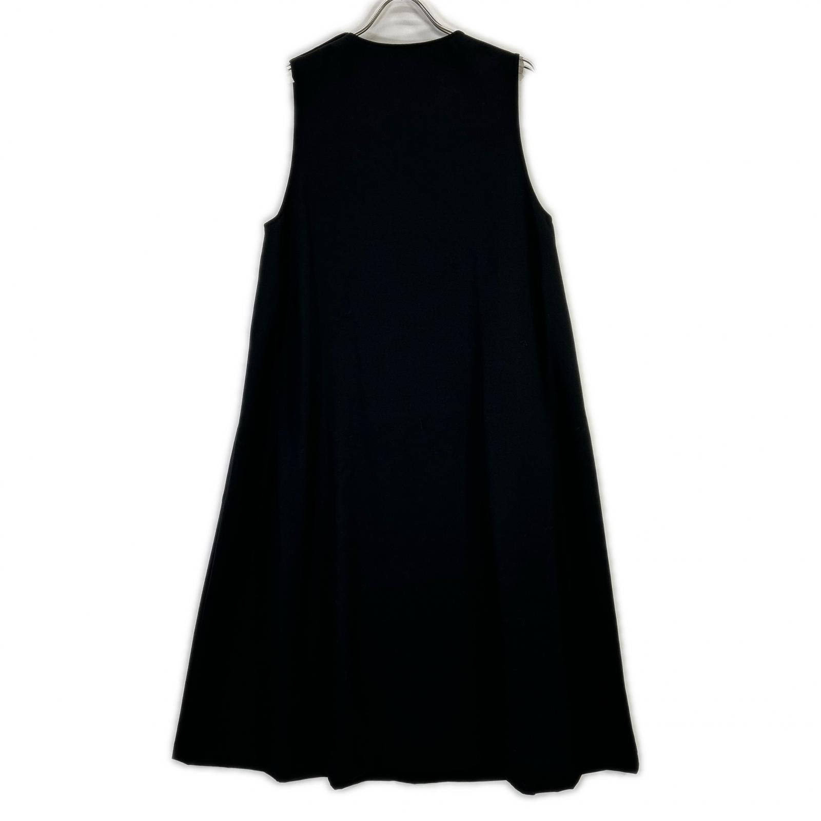tricotCOMMEdesGARCONS トリココムデギャルソン 90s TA-08019M ブラック ノースリーブ フレアワンピース ワンピース