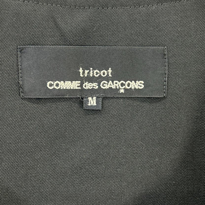tricotCOMMEdesGARCONS トリココムデギャルソン 90s TA-08019M ブラック ノースリーブ フレアワンピース ワンピース