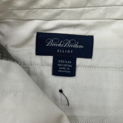 BrooksBrothers ブルックスブラザーズ ELLIOT グレー 2タック ワイドコットントラウザー ボトムス