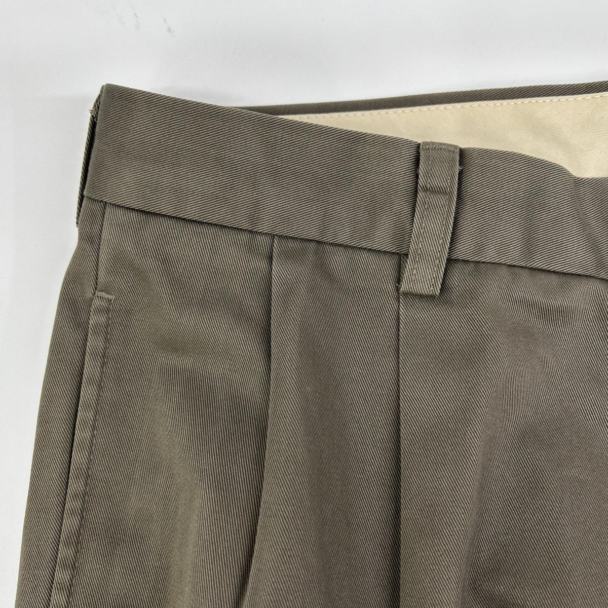 BrooksBrothers ブルックスブラザーズ ELLIOT グレー 2タック ワイドコットントラウザー ボトムス