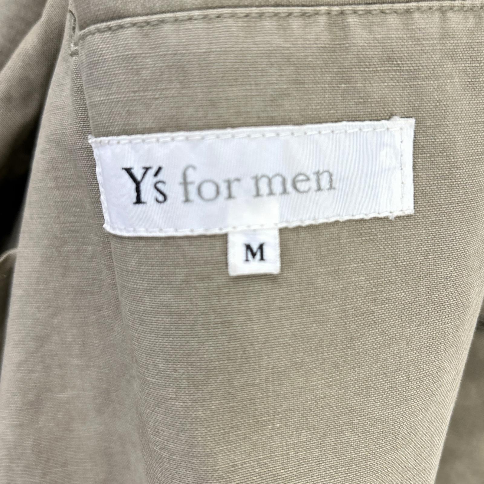 Y's for men ワイズフォーメン MB-C03-011 ベージュ コットン シングルオーバーコート コート
