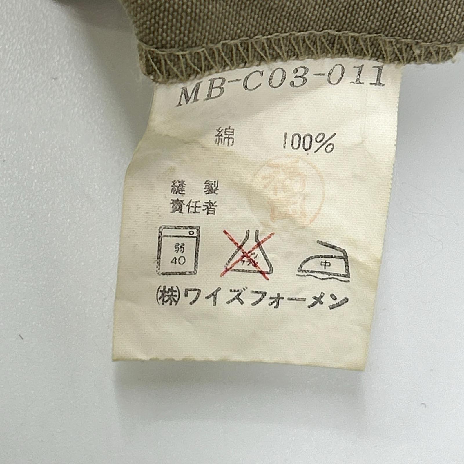 Y's for men ワイズフォーメン MB-C03-011 ベージュ コットン シングルオーバーコート コート