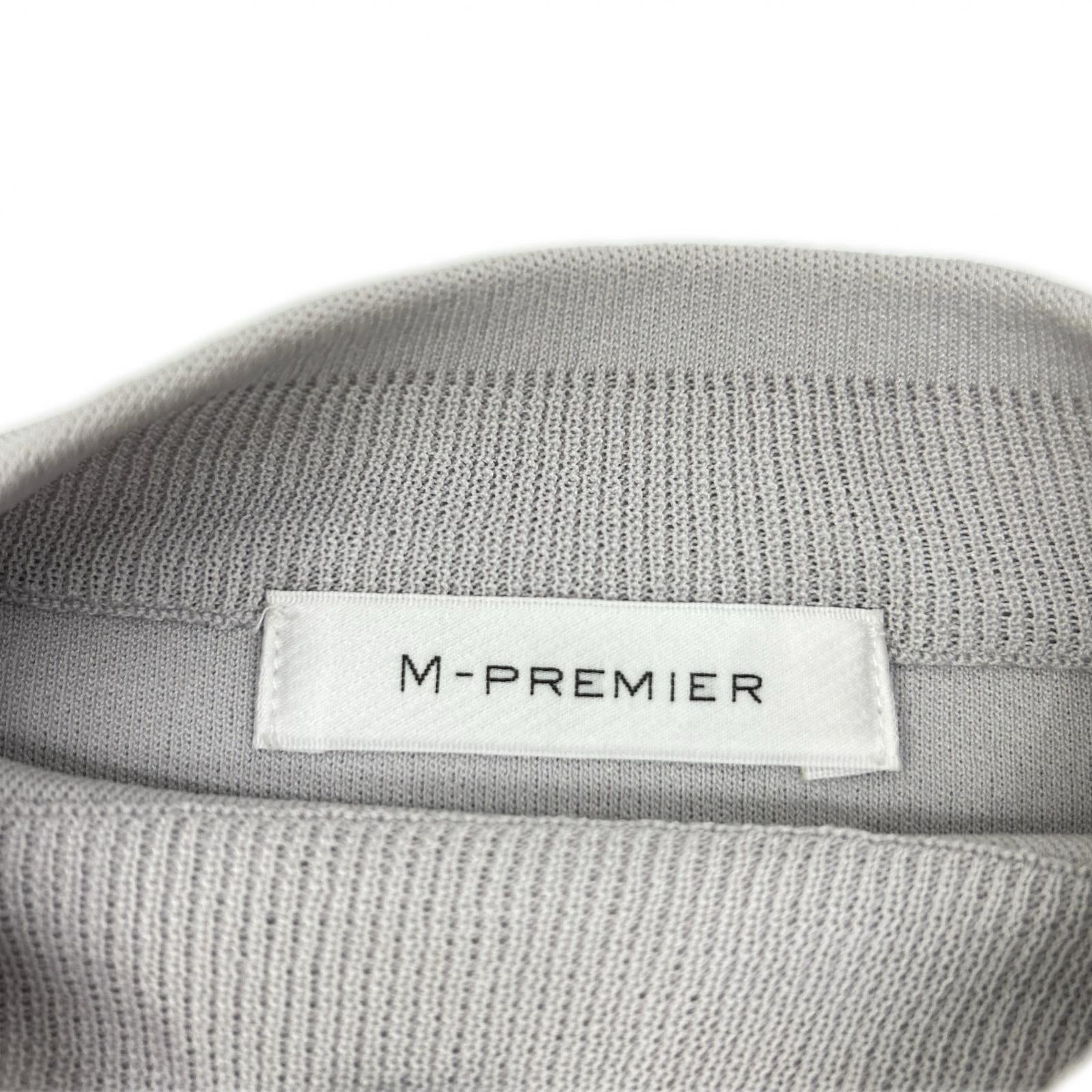 M-PREMIER エムプルミエ 25AW A736-008 ドロップショルダーボトルネックニットプルオーバー トップス