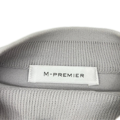 M-PREMIER エムプルミエ 25AW A736-008 ドロップショルダーボトルネックニットプルオーバー トップス