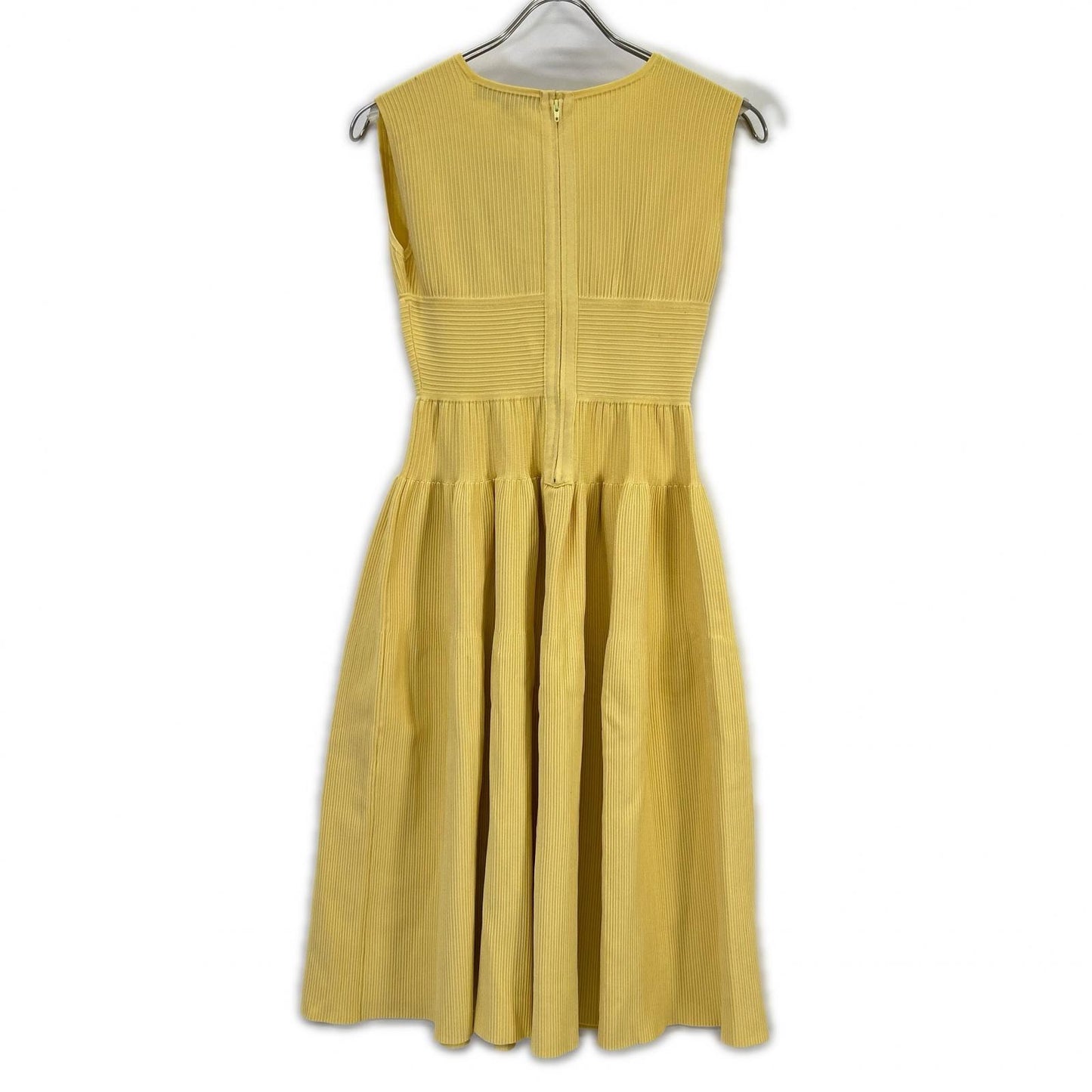 CORCOVADO Corcovado 32-04-00058 yellow rayon rib-knit sleeveless dress dress