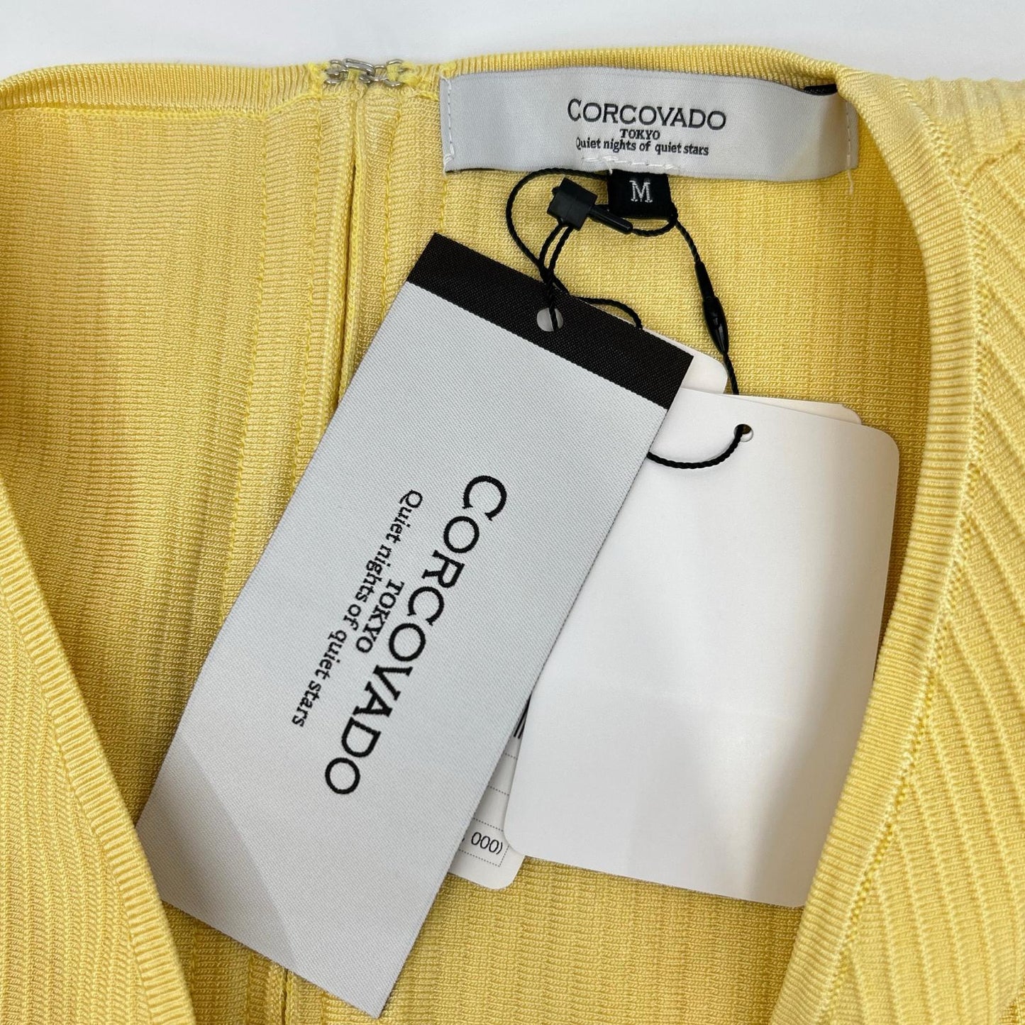 CORCOVADO コルコバード 32-04-00058 イエロー レーヨン リブニット ノースリーブワンピース ワンピース